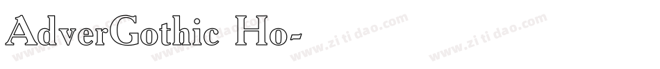AdverGothic Ho字体转换